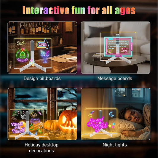 Magic LED Message Board – Light Up Notes, Drawings & Reminders